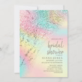 Abstract Holografisch Regenboog Vrijgezellenfeest  Kaart (Voorkant)