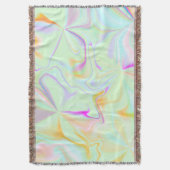 Abstract hologram Faux kleurrijk patroon Deken (Voorkant Verticaal)