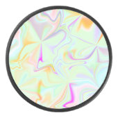 Abstract hologram Faux kleurrijk patroon Hockey Puck (Voorkant)