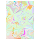 Abstract hologram Faux kleurrijk patroon Klembord (Achterkant)