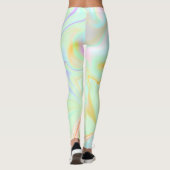 Abstract hologram Faux kleurrijk patroon Leggings (Achterkant)