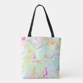 Abstract hologram Faux kleurrijk patroon Tote Bag (Achterkant)