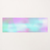 Abstract hologram regenboogroze blauw yogamat (Achterkant (horizontaal))