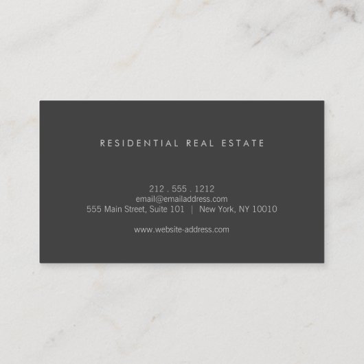 Abstract Home Logo Groen/Grijs Visitekaartje (Achterkant)