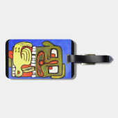 Abstract hondengezicht bagagelabel (Achterkant horizontaal)