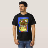 Abstract hondengezicht t-shirt (Voorkant volledig)