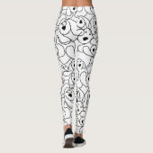 Abstract hondenontwerp leggings (Achterkant)