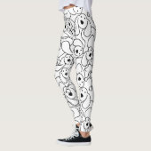 Abstract hondenontwerp leggings (Links)