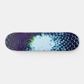 Abstract Honeycomb Design blauw en paars Persoonlijk Skateboard (Horizontaal)