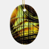 Abstract Honeygold Ornament (Achterkant)