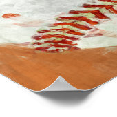 Abstract honkbal poster (Hoek)