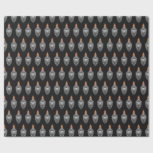 Abstract hoopoe vogelpatroon cadeaupapier (Vlak)