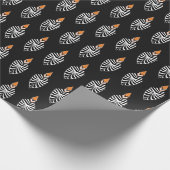 Abstract hoopoe vogelpatroon cadeaupapier (Hoek)
