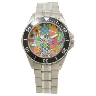 Abstract horloge Multicolorf