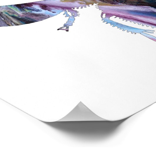 Abstract Hornet-silhouet Poster (Hoek)