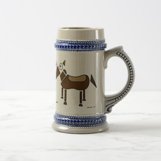 Abstract Horse Stein Bierpul (Rechts)