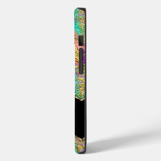 Abstract Hot Pink Paars Gold Case-Mate iPhone Case (Achterkant / Links)