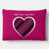 Abstract Hot Pink Pattern Cosmetic Bag Etui (Voorkant)