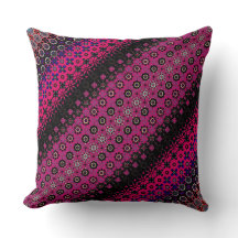 Abstract Hot Pink Pattern Sierkussen