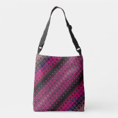 Abstract Hot Pink Pattern Tas (Achterkant)