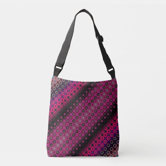 Abstract Hot Pink Pattern Tas (Voorkant)