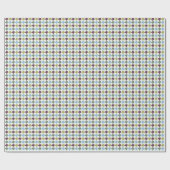 Abstract Houndstooth-Geïnspireerd Geometrisch Patr Cadeaupapier (Vlak)