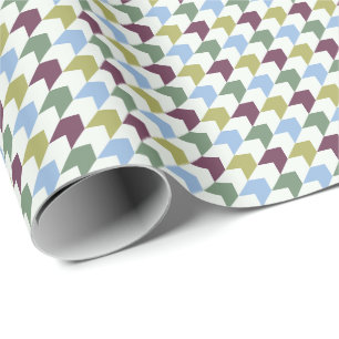 Abstract Houndstooth-Geïnspireerd Geometrisch Patr Cadeaupapier