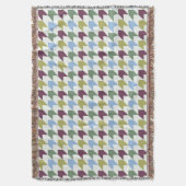 Abstract houndstooth-geïnspireerd geometrisch patr deken (Voorkant Verticaal)