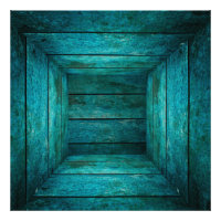 Abstract houten kubus