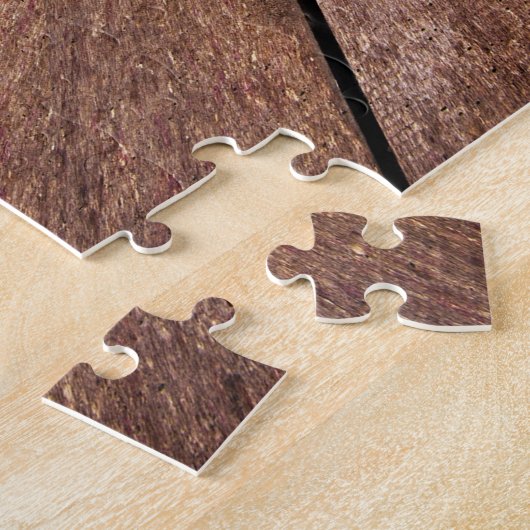 Abstract houten kubus legpuzzel (Zijkant)