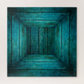 Abstract houten kubus legpuzzel (Horizontaal)