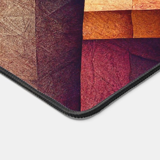 Abstract houten weefsel bureaumat (Hoek)