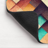 Abstract houten weefsel muismat (Hoek)