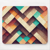 Abstract houten weefsel muismat (Voorkant)