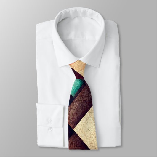 Abstract houten weefsel stropdas (Gebonden)