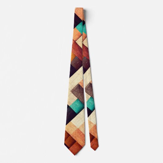 Abstract houten weefsel stropdas (Voorkant)