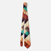 Abstract houten weefsel stropdas (Achterkant)