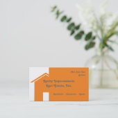 Abstract huis Visitekaartje onroerend goed (Staand voorkant)