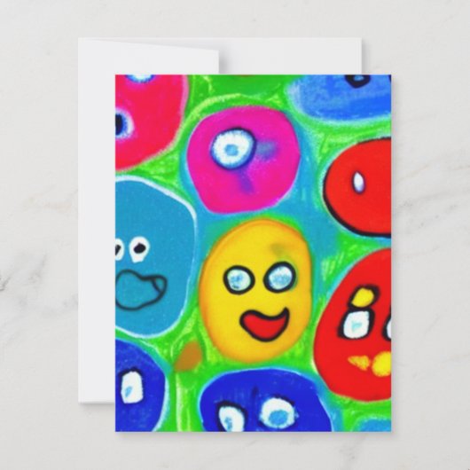 Abstract huisdierengesteente notitiekaartje (Voorkant)