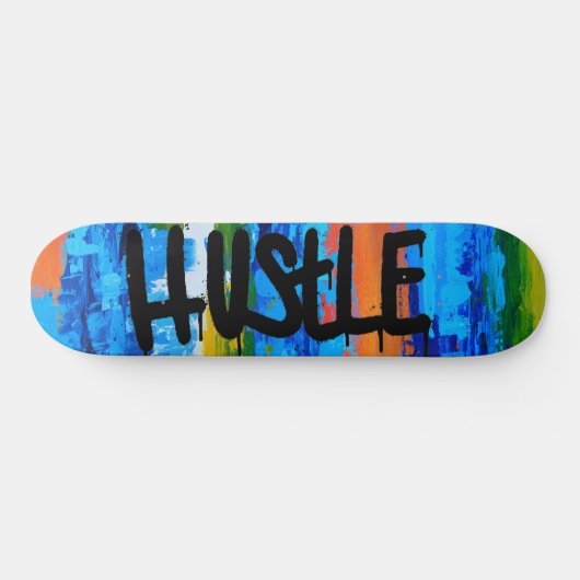 Abstract Hustle Skateboard (Horizontaal)