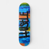 Abstract Hustle Skateboard (Voorkant)