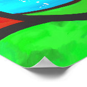 Abstract - Hut in het bos Poster (Hoek)