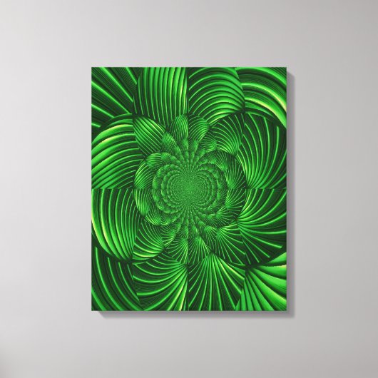 Abstract Hypnotic Palm Wrapped Canvas Afdruk (Voorkant)