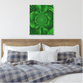 Abstract Hypnotic Palm Wrapped Canvas Afdruk (Insitu (Slaapkamer))