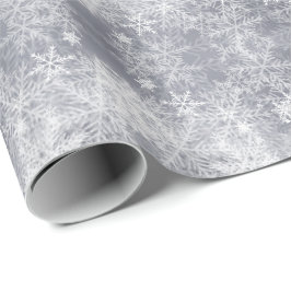 Abstract ijsgrijs winterpatroon, cadeaupapier