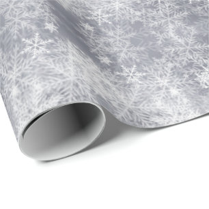Abstract ijsgrijs winterpatroon, cadeaupapier