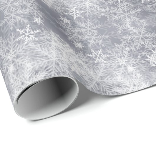 Abstract ijsgrijs winterpatroon, cadeaupapier (Rol Hoek)