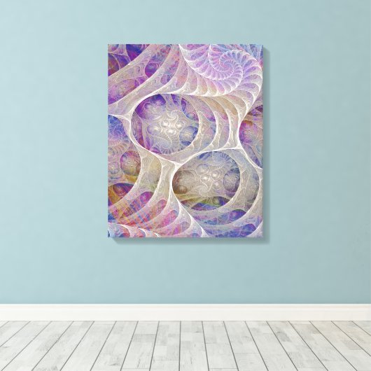 Abstract - IJspaleis - Rechthoekige Canvaskunst Canvas Afdruk (Insitu (Houten vloer))