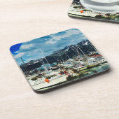 Abstract impressionisme in de omgeving van Alaska Drankjes Onderzetter (Linkerzijde)