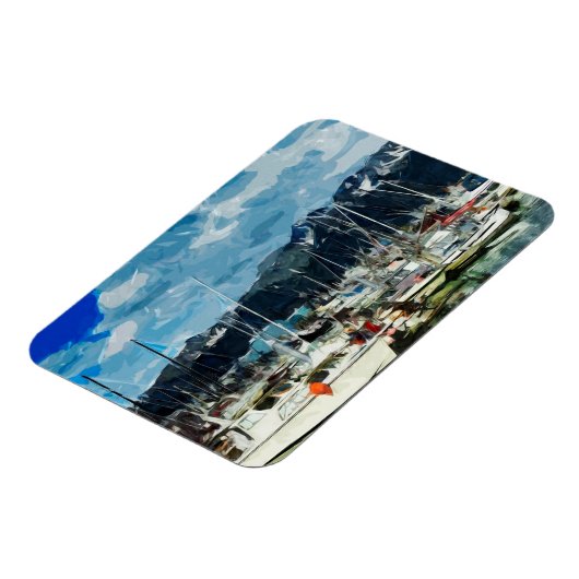 Abstract impressionisme in de omgeving van Alaska Magneet (Linkerzijde)